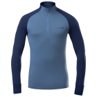 M Sarenne Merino Half Zip Storm Blue